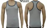 sans manche armani t-shirts man mode oblique gris